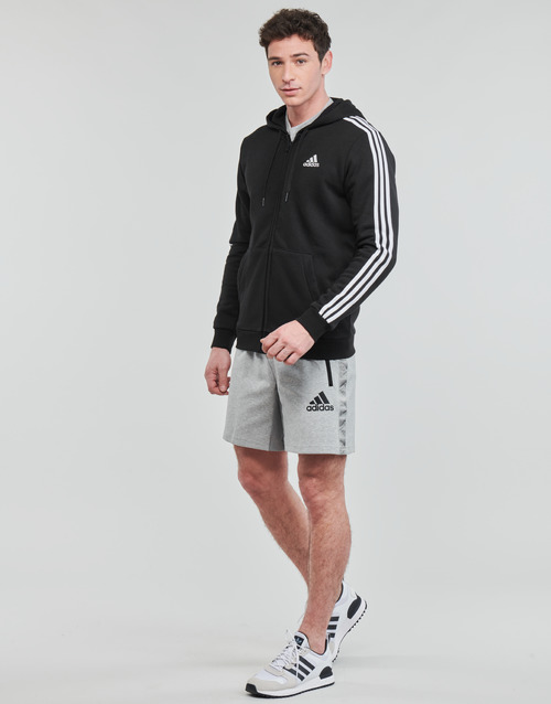 Adidas Sportswear - 3 STRIPES FL FULL ZIP HD - Noir