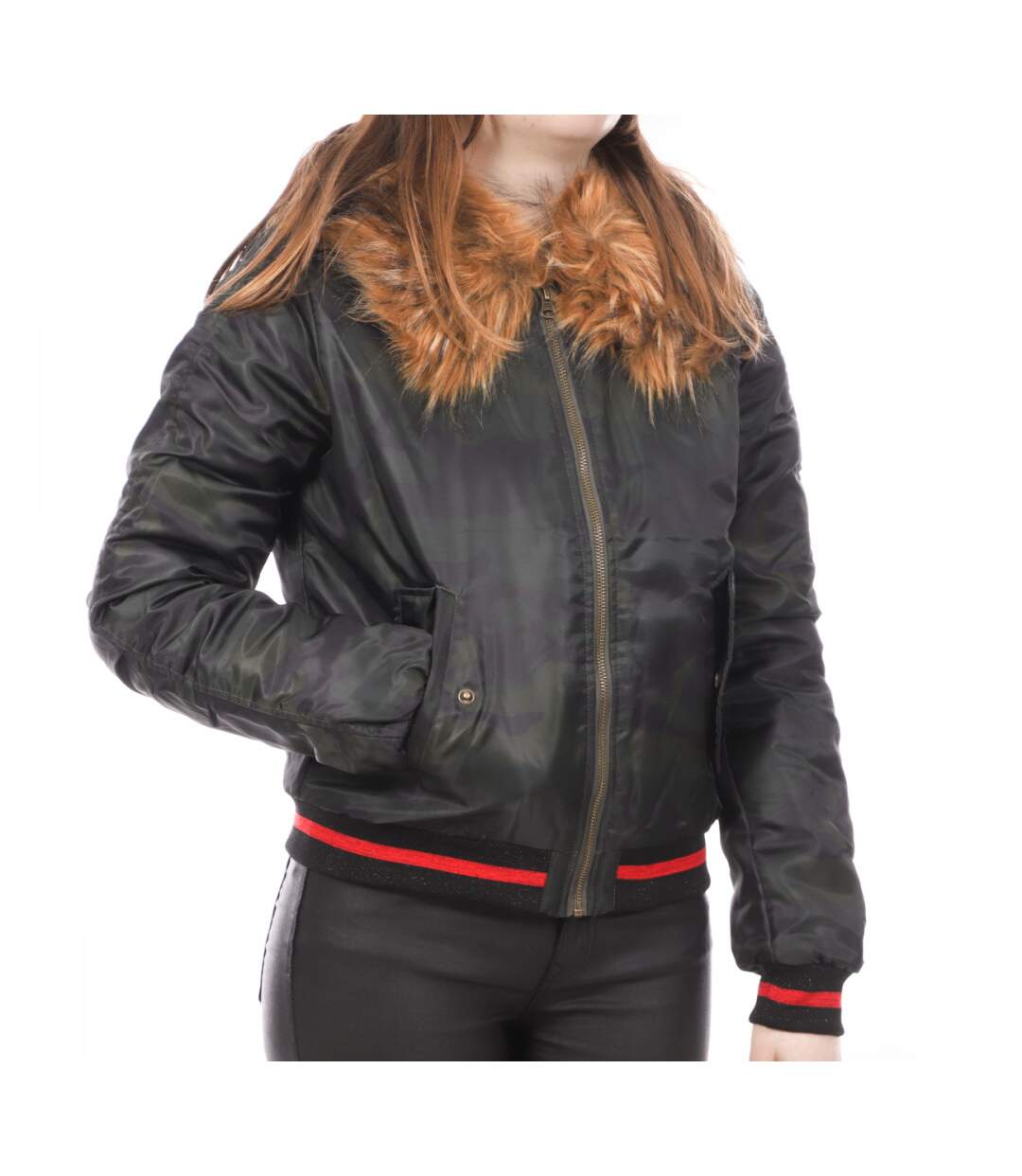 Bomber Camouflage Kaki Femme Teddy Smith Bruny