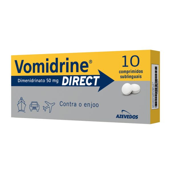 Vomidrine Dimenidrinato Galenica 50mg 10 Unidades