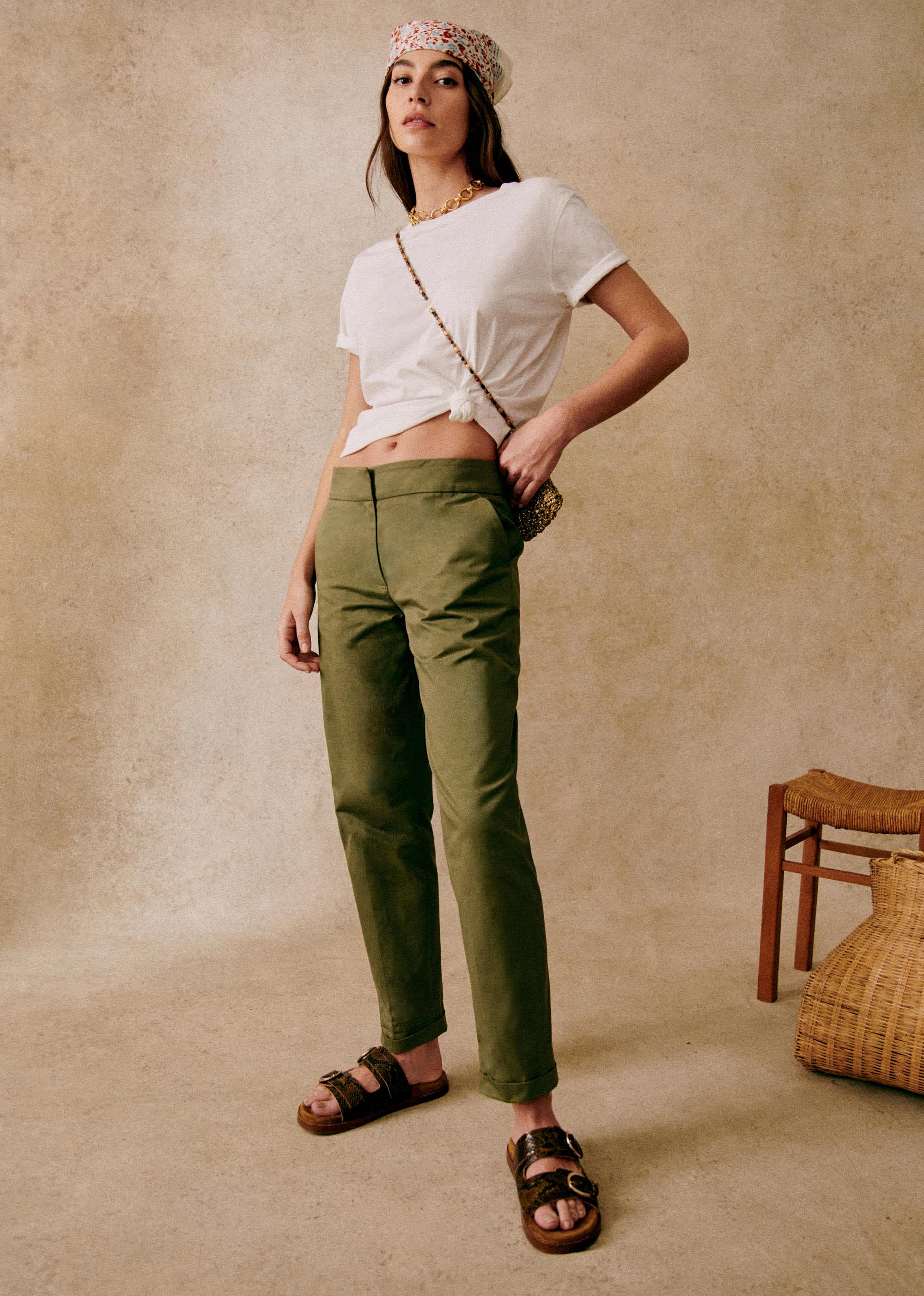 Pantalon Milo - Kaki - E-SHOP/BAS Pantalons 5905592