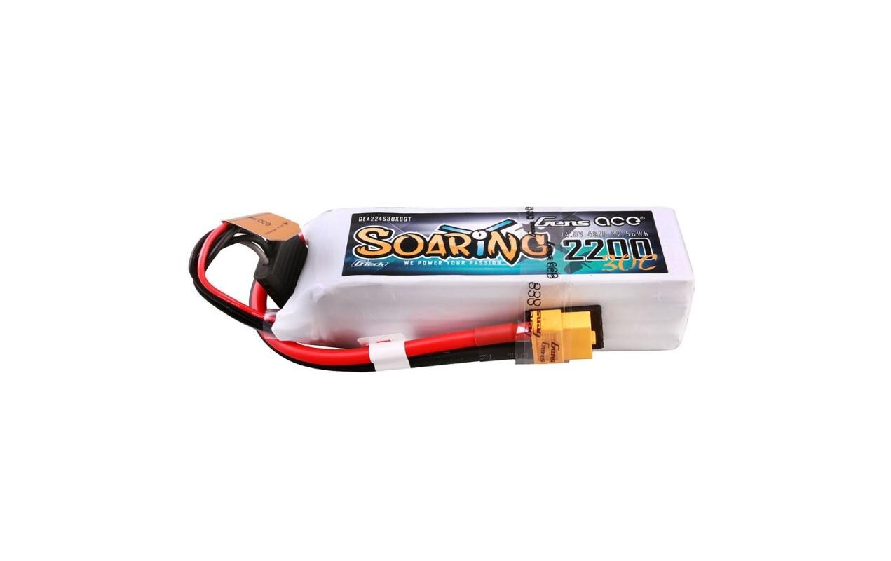 RC-Akku LiPo 2200 mAh 14.8 V 30C Soaring, G-Tech4S LiPo Akku mit XT60 Stecker