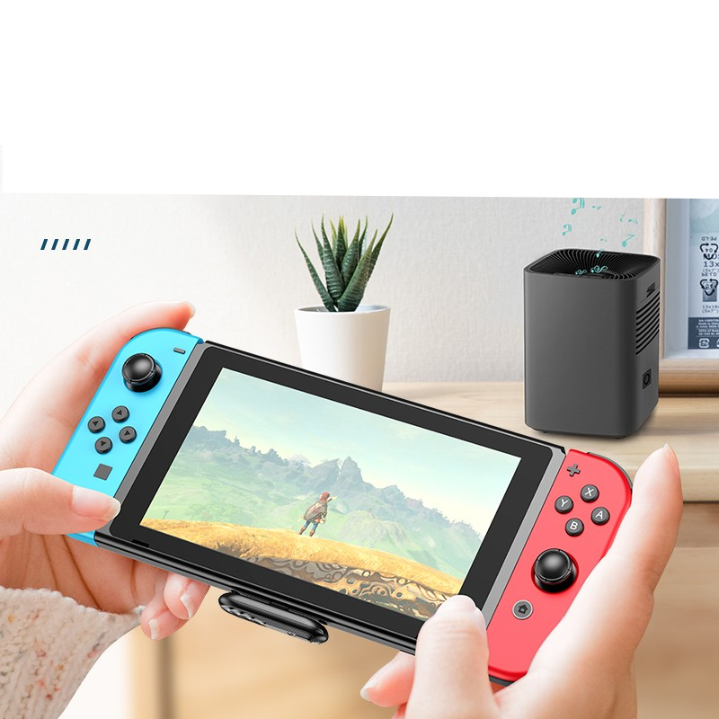 Bluetooth 5.0 USB Audio Transmitter mit USB C Anschluss für PC / Handy / Tablet / Nintendo Switch / Switch Lite - Schwarz