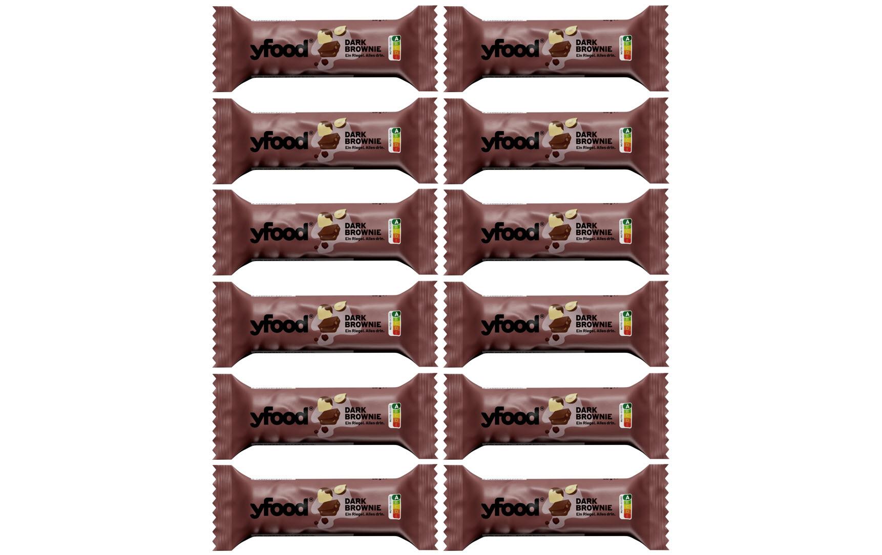 Riegel Dark Brownie 12 x 60 gHigh-Protein Riegel ohne Zuckerzusatz