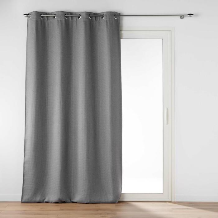 RIDEAU OEILLETS 135X240CM OCCULTANT BLAKE ANTHRACITE