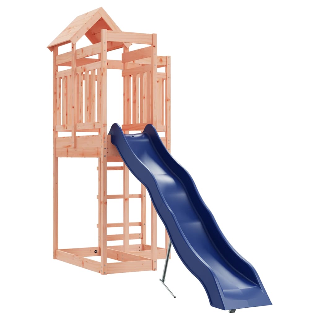 Aire de jeux d'extérieur balançoires toboggan portiques robuste jeux jardin 107 x 292 x 238 cm bois massif de douglas 02_0004