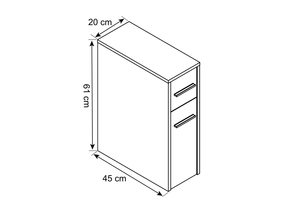Meuble de salle de bains Armoire en niche Séparation de pièce Zalo