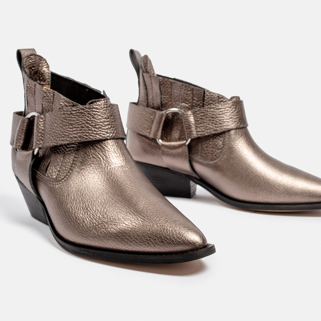 L37 Boots en Cuir Ain't The Same platine