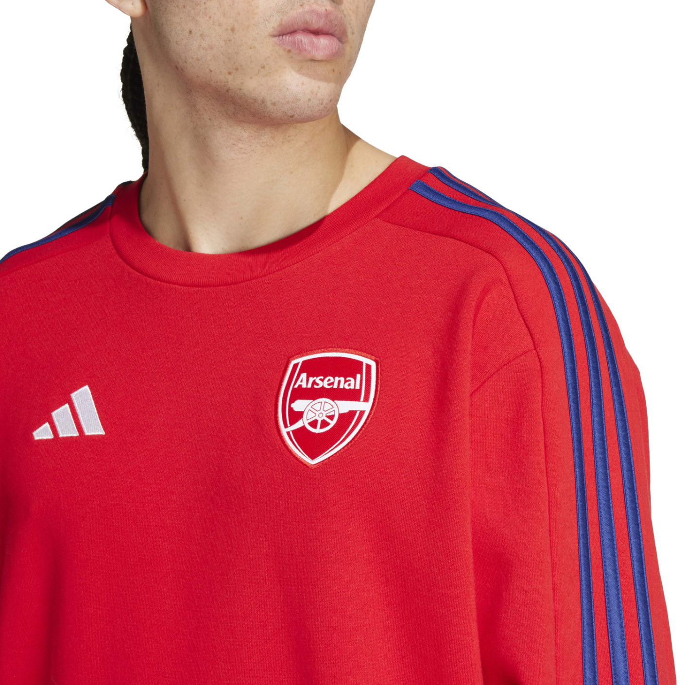 Adidas Arsenal DNA Crew Sweater 2024-2025 Rood Donkerblauw