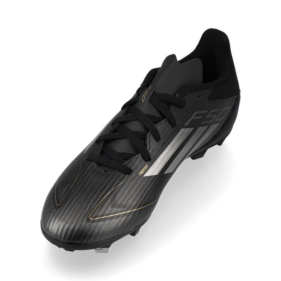 adidas F50 League FG/AG Dark Spark - Noir/Argenté/Doré Enfant
