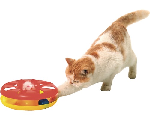 Karlie Kitty-Roundabout kattenspeeltje, 24 cm, willekeurige kleurselectie