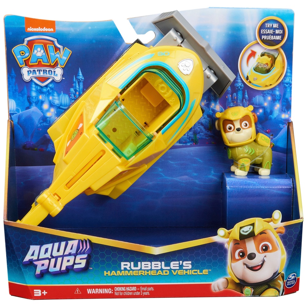 PAW Patrol Aqua Pups – Rubbles Hammerhai-Rettungsfahrzeug