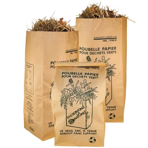 Sac papier 2 feuilles 120L traitement anti-humidité W.S
