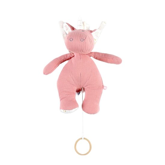 Lina & Joy Peluche musicale Mousseline    Rose        de               Noukies