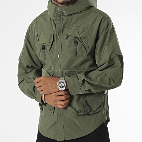 Veste Capuche Vert Kaki