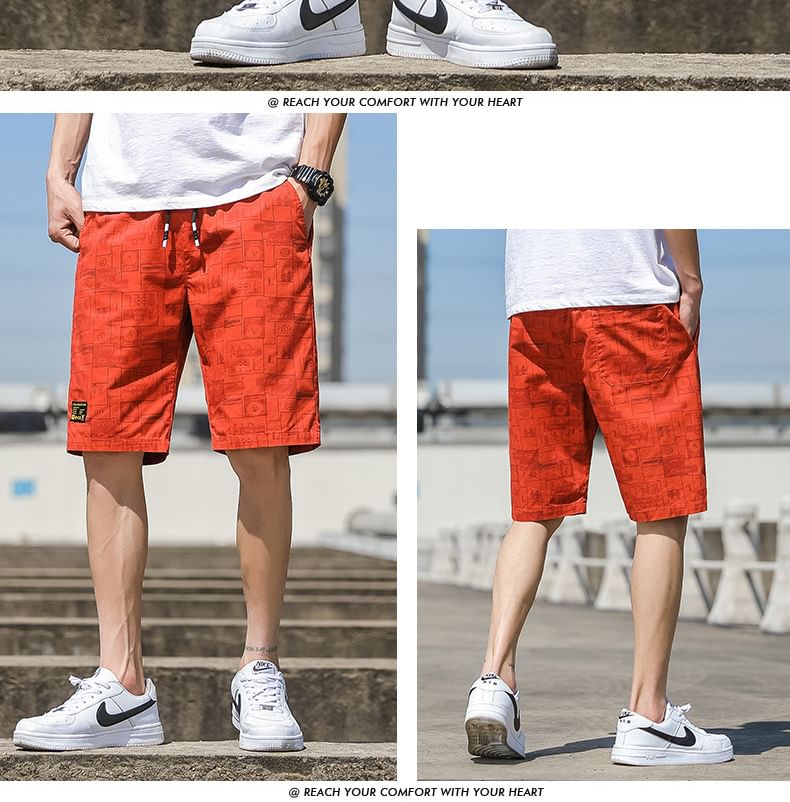 Lefitt - Geruite shorts met trekkoordtaille