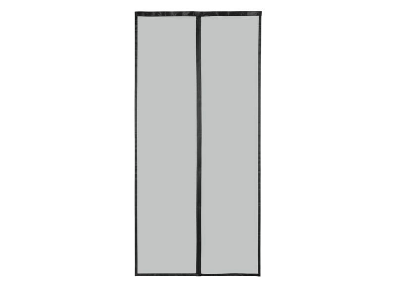 EASYmaxx Tür-Moskitonetz Strong Click, 100 x 210 cm, schwar Moskitonetz mit Magnetverschluss für Türen