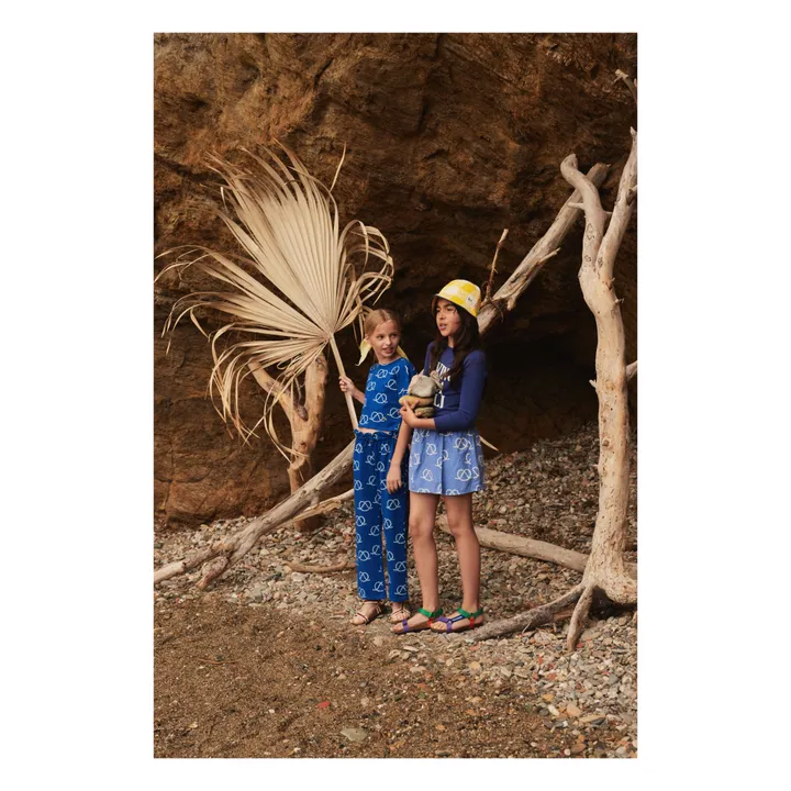 Bobo Choses Jupe-Short Coton Bio Cordages | Bleu