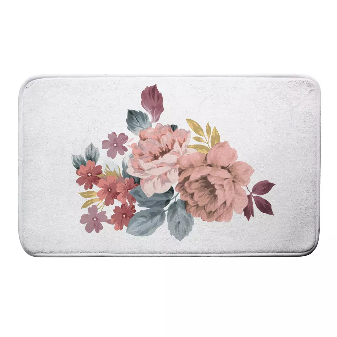 Tapis de bain microfibre (45 x 75 cm) Jayana Rose