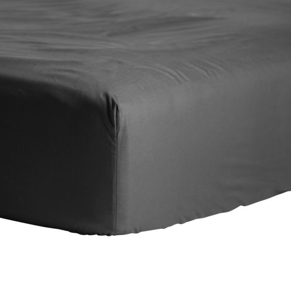 Cinderella Weekend Hoeslaken Katoen - 120 x 200 cm - Black