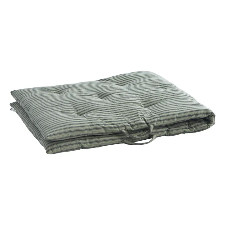 Madam Stoltz Matelas de sol rayé - 70x180 cm