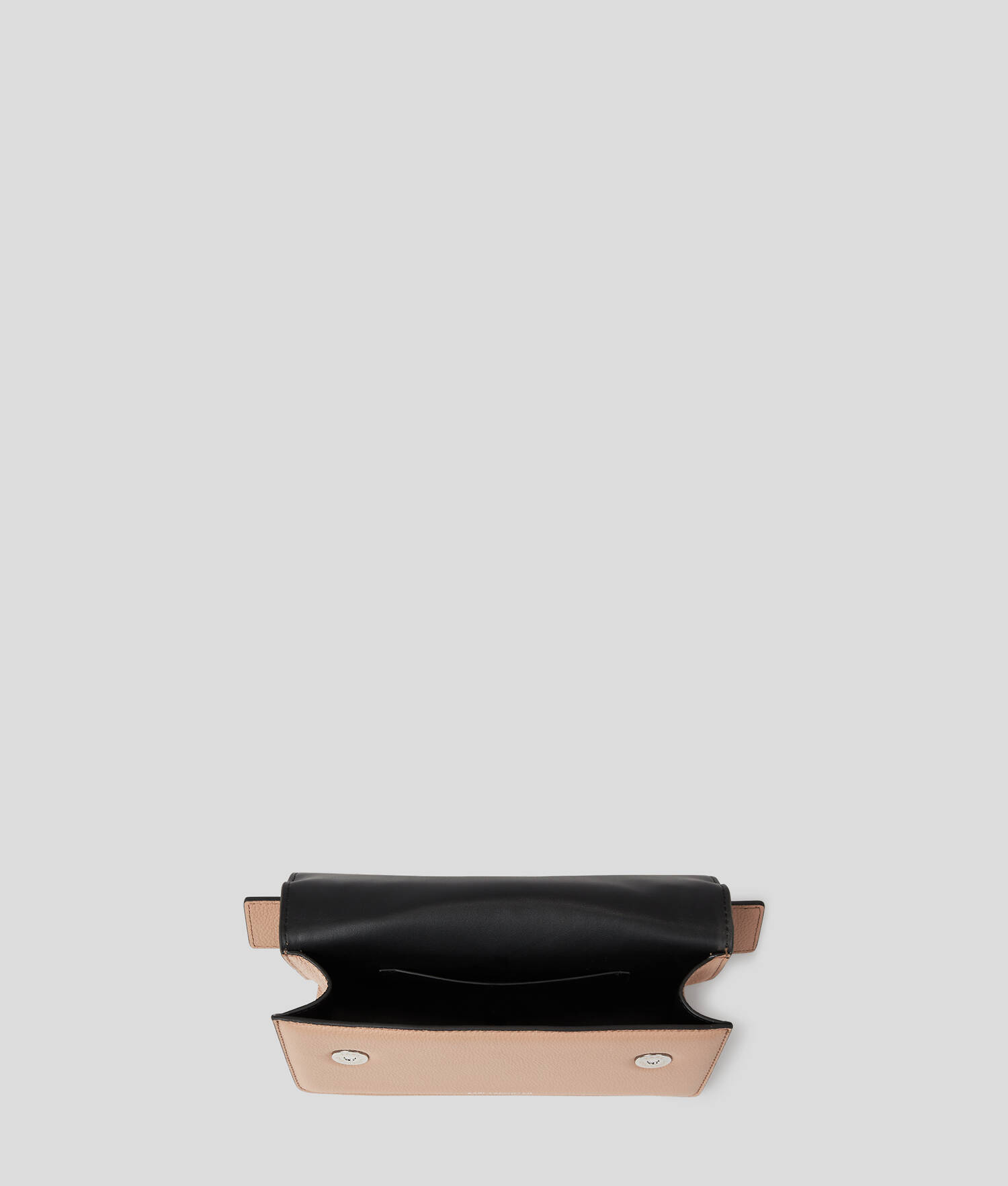 SAC BANDOULIÈRE EN CUIR GRAINÉ K/SEVEN - Rose antique
