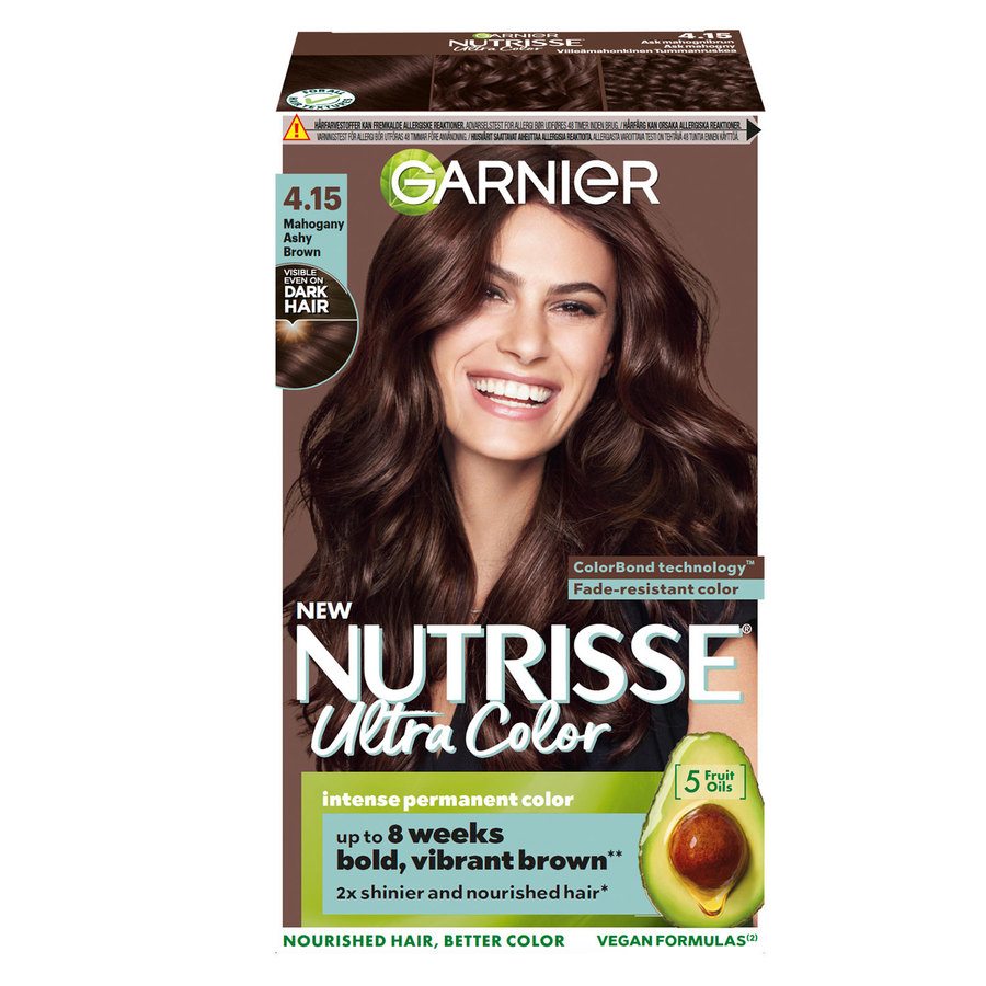 Garnier Nutrisse Ultra Color 4.15 Mahogany Ashy Brown