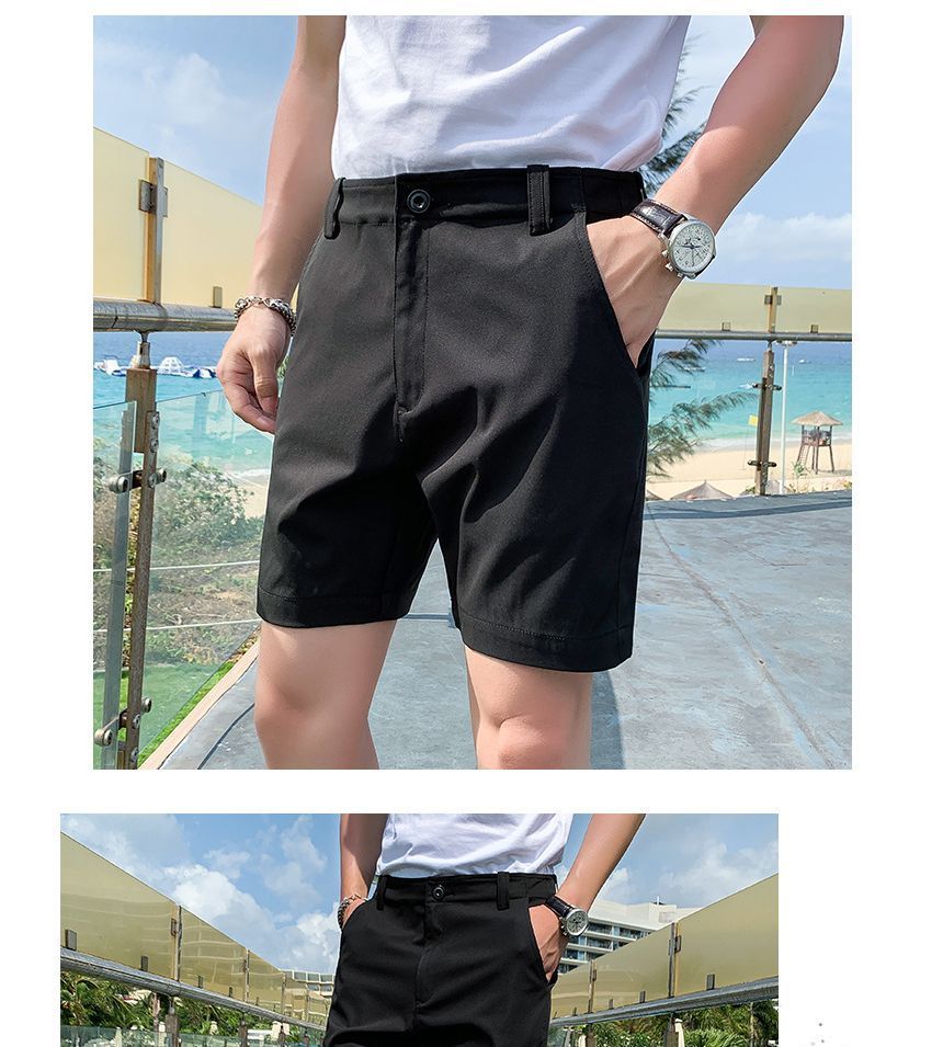 Ninine - Mid Rise Plain Shorts