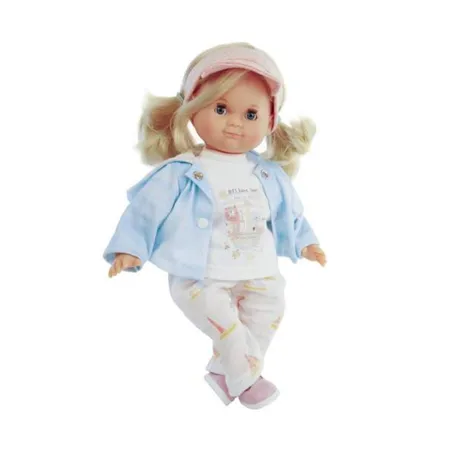 Schildkröt Puppe Schlummerle 32 cm blonde Haare, blaue Schlafaugen, Sommerkleidung