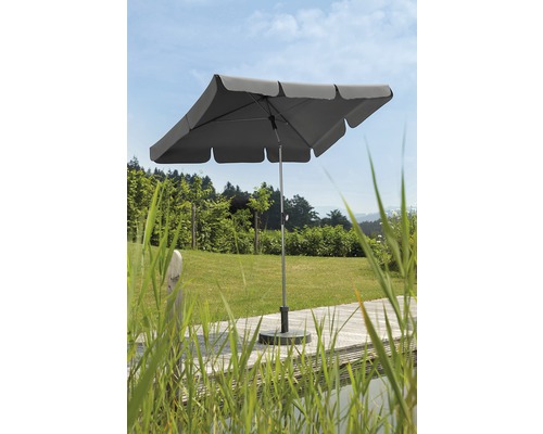 Balkonparasol Schneider Locarno 180 x 120 cm H 240 cm antraciet