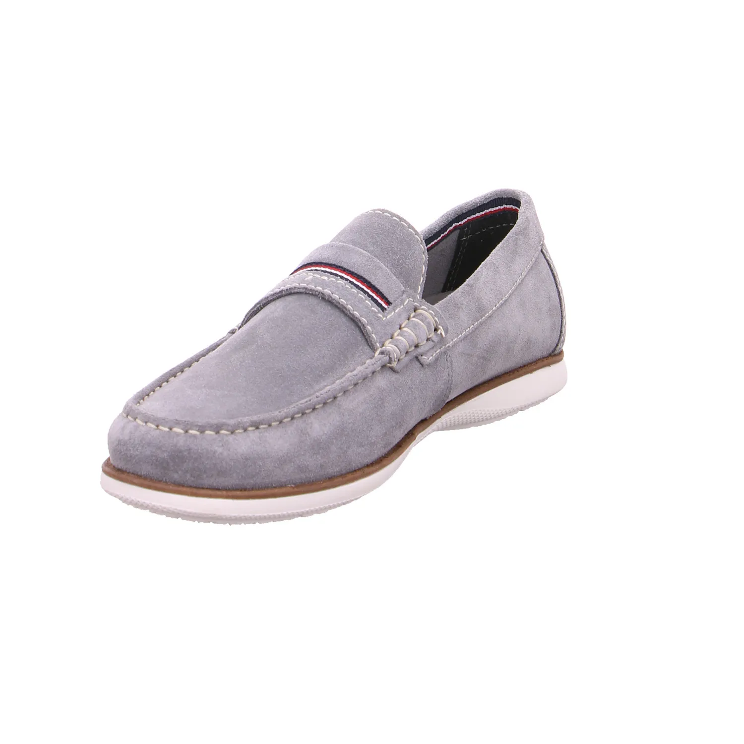 CARRERA PANAMERICANA Halbschuh-Schlüpfer Grau Leder