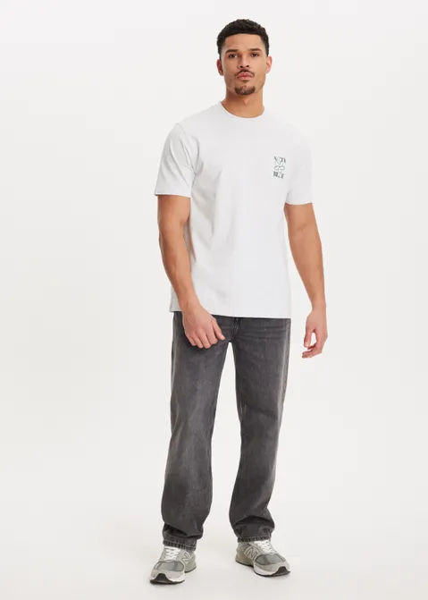 T-shirt met print marker art grijs (GRS.MEL)