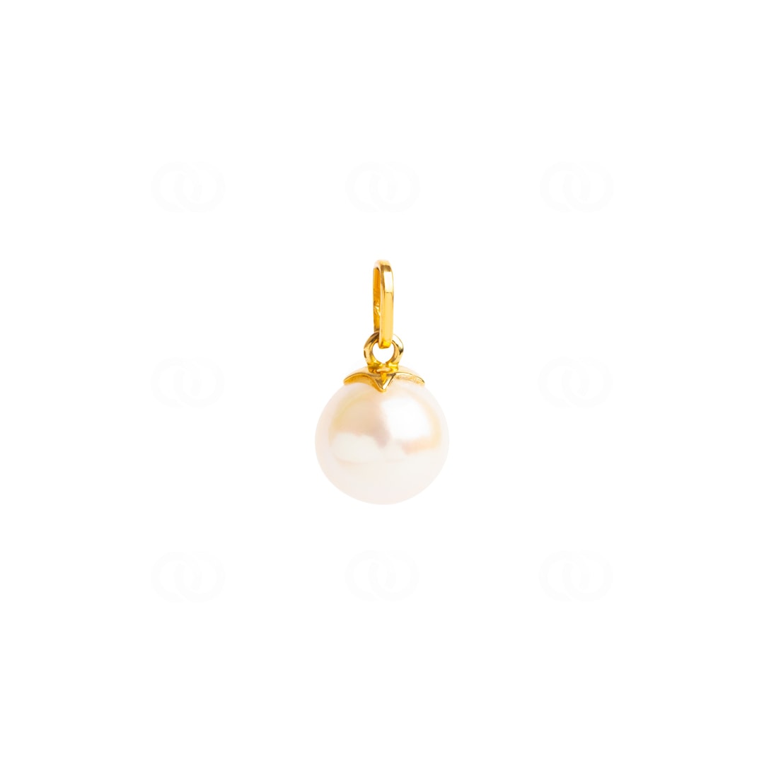 Anhänger 750/18 K Gelbgold mit Süsswasserzuchtperle 9mm