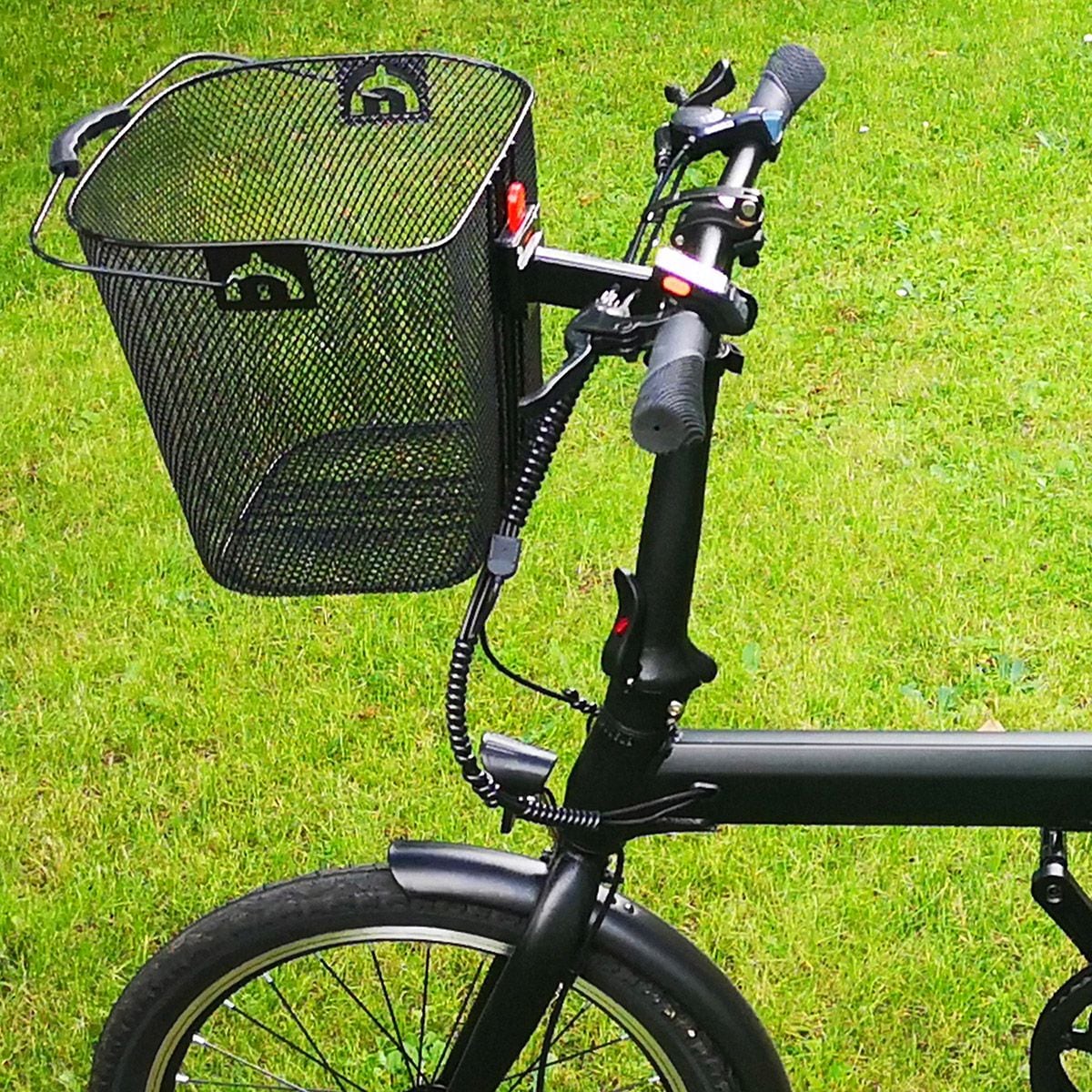 Rolektro, Fahrradkorb mit Halterstange