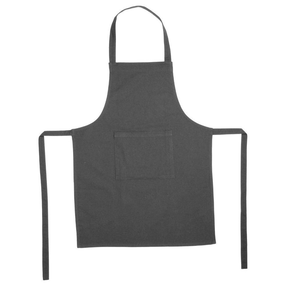Tablier - coton - gris foncé - 60x80 cm