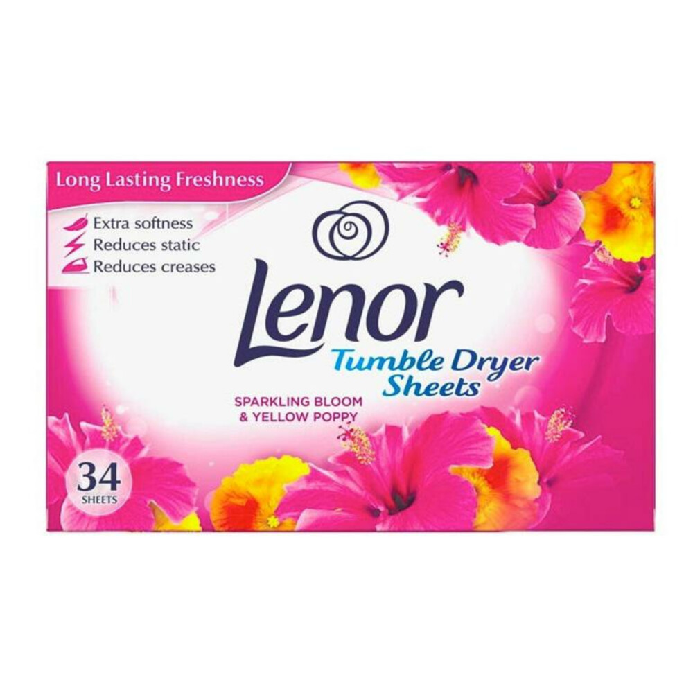 12x Lenor Droogtrommeldoekjes Sparkling Bloom34 stuks