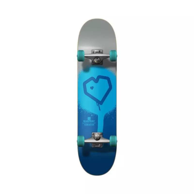 Skate BLUEPRINT Spray Heart V2 Argent 7.75