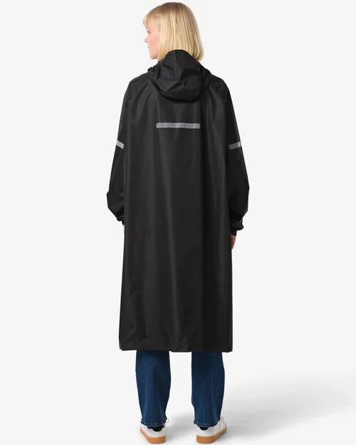 poncho de pluie pour adulte léger imperméable noir
