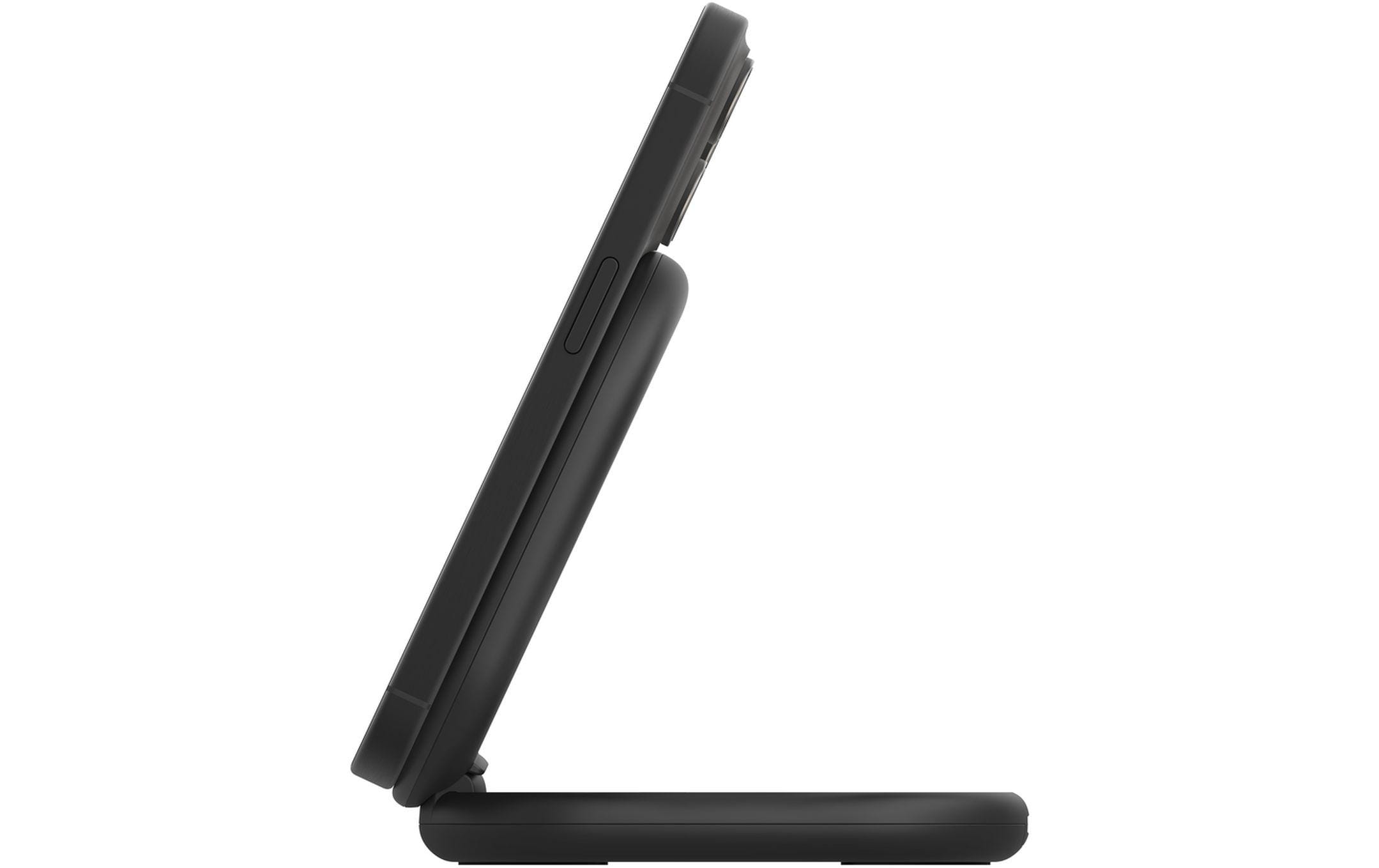 Wireless Charger Boostcharge klappbar Schwarz inkl. NetzteilVerstellbare kabellose magnetische Ladestation mit Qi2