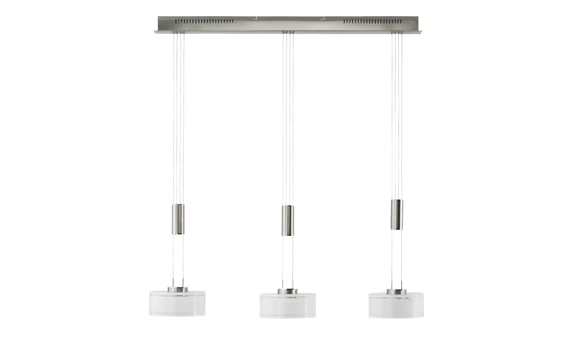 Fischer-Honsel LED-Pendelleuchte, 3-flammig, Nickel matt