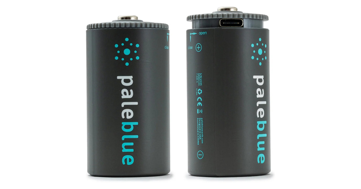 PaleblueD (USB-C) Oplaadbare batterij, 2 stuks  (Zwart)