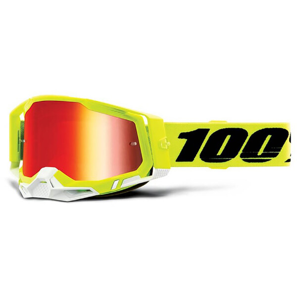 100% - Masque Racecraft 2 - Ecran Iridium Jaune / Rouge / Iridium