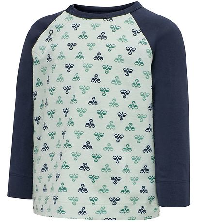 Hummel Bluse - HMLBoBlå -  Grøn m. Logo