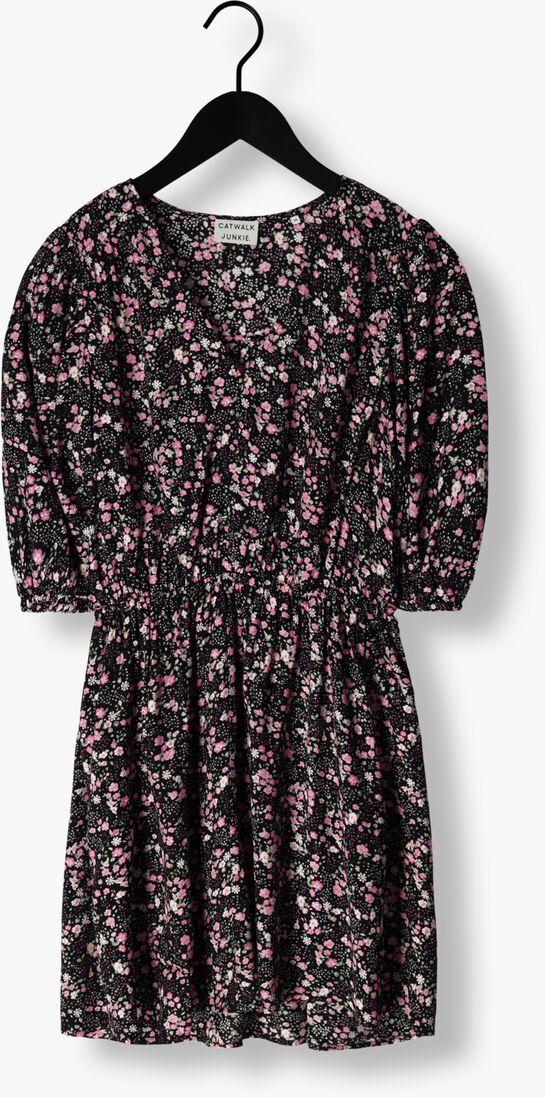 CATWALK JUNKIE zwarte catwalk junkie mini jurk dr rose garden