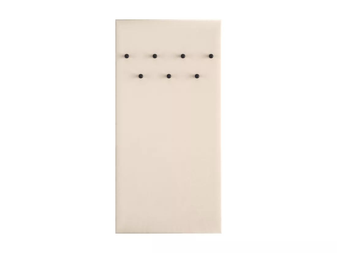 Porte-manteau mural rembourrée - 68 cm - beige - CALETTO