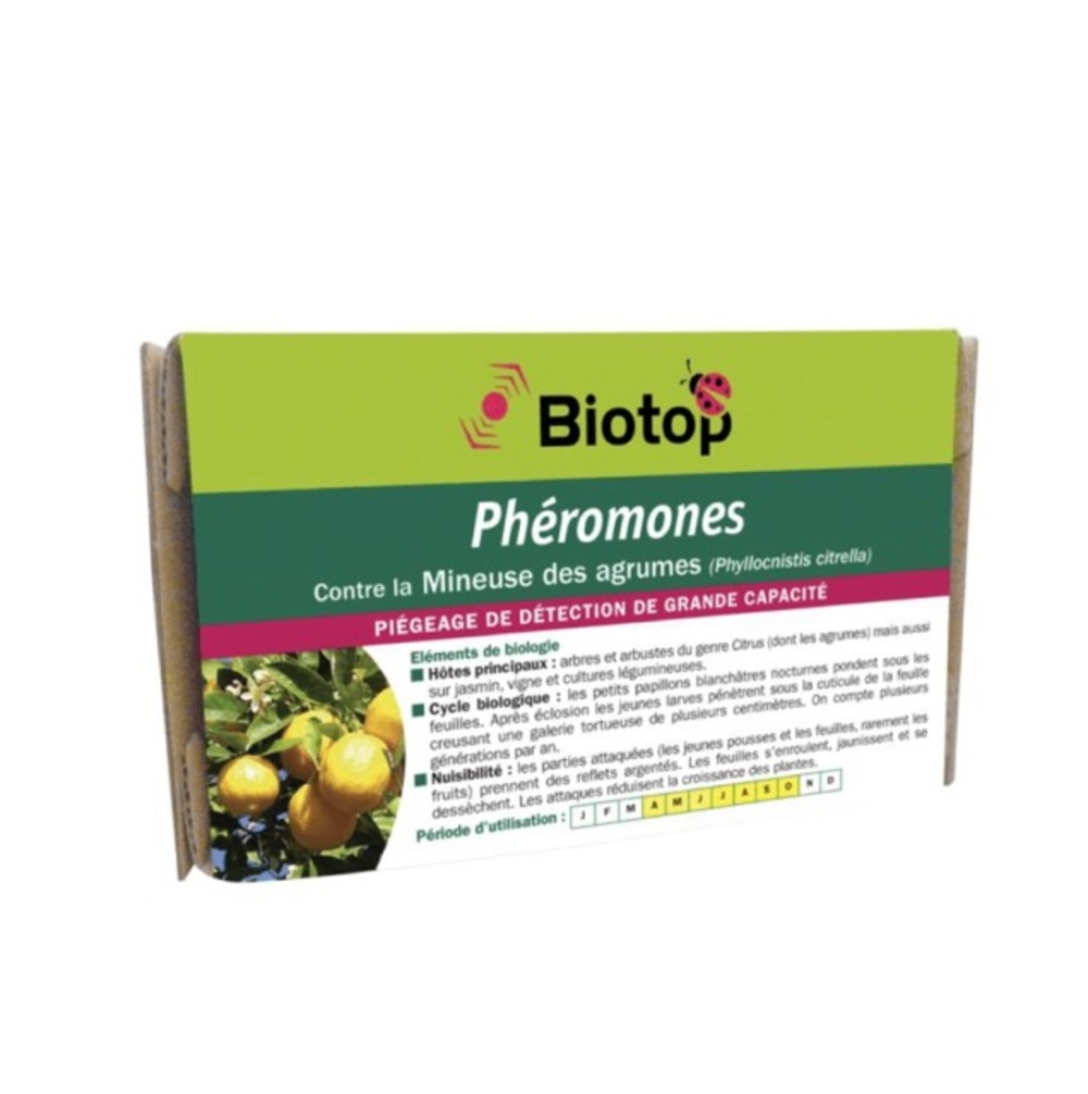 Phéromone mineuse des agrumes (2 capsules)