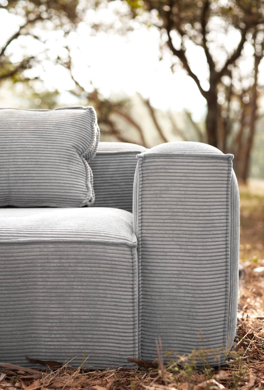 Kave Home Blok 3-zits bank green corduroy