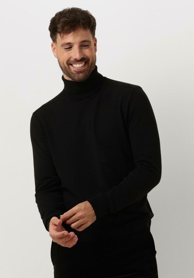 SELECTED HOMME zwarte selected homme coltrui slhberg roll neck
