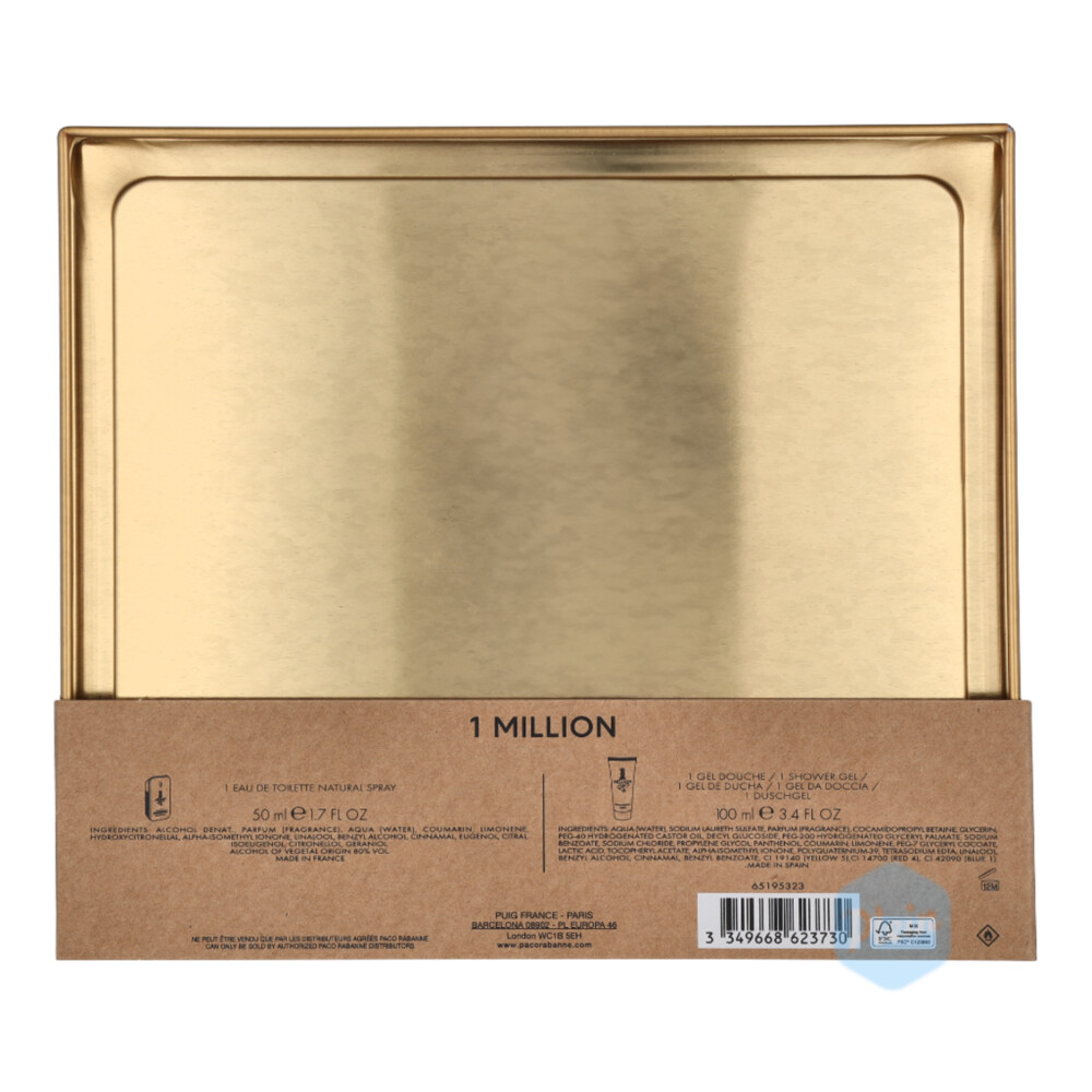Paco Rabanne 1 Million Geschenkset Eau de Toilette Spray 50 ml + Douchegel 100 ml150 ml