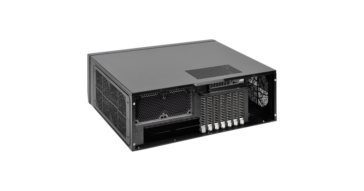 SilverStoneSST-GD09B-C HTPC behuizing  (Zwart | 1x USB-A | 1x USB-C)