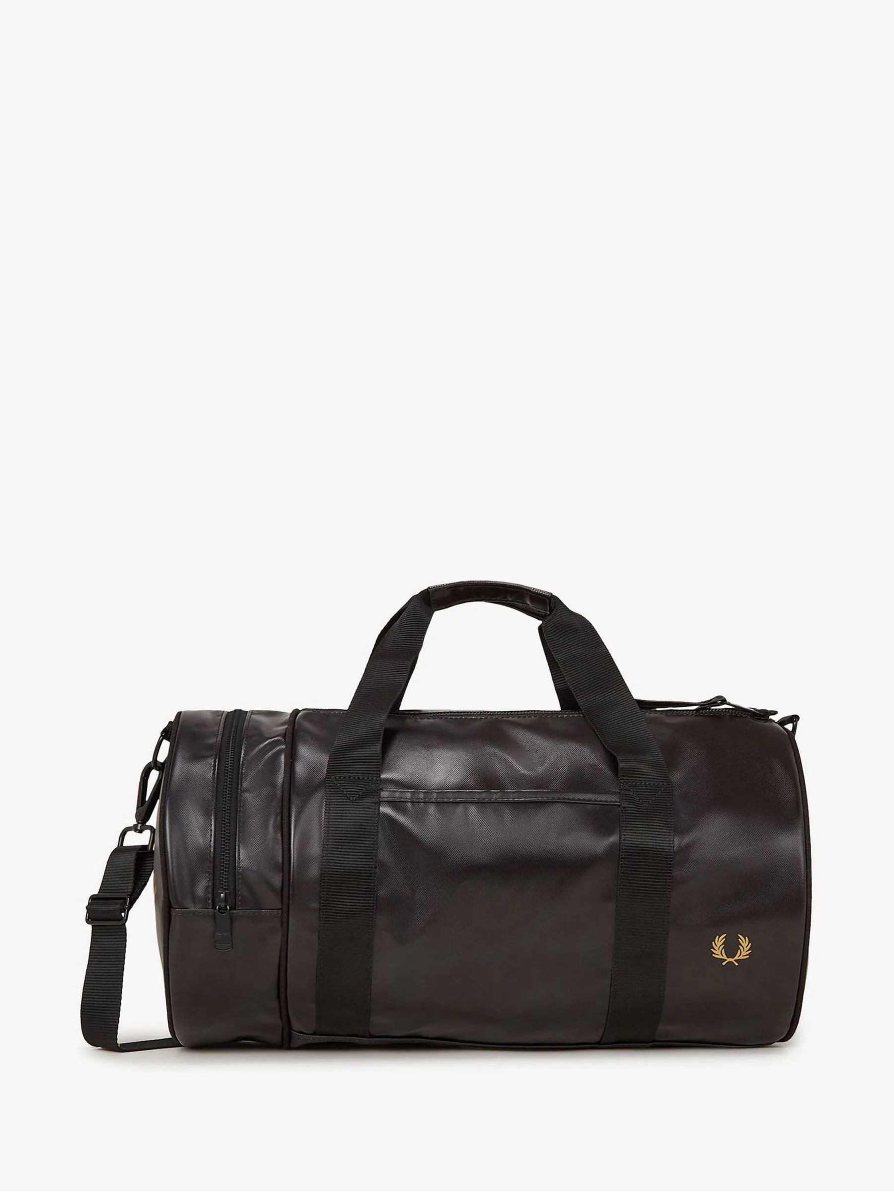 Fred Perry Tonal Classic Barrel Black Bag